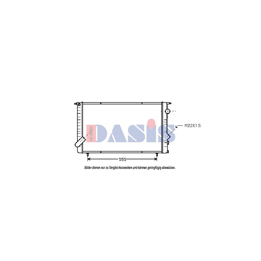 AKS Dasis 180970N Engine Radiator for Renault Espace II (J63/S63)