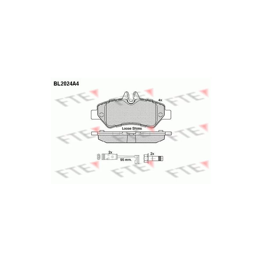 FTE 9010611 Brake Pad Set