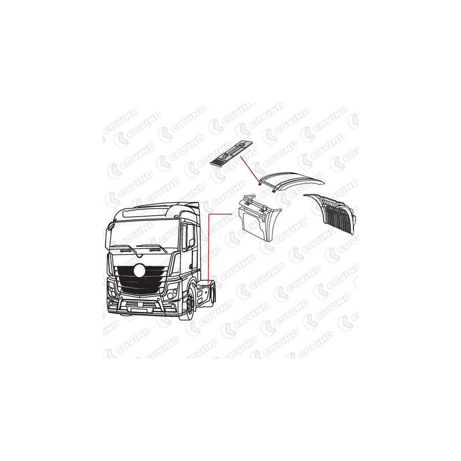 Covind 960/515 Mudguard Strap