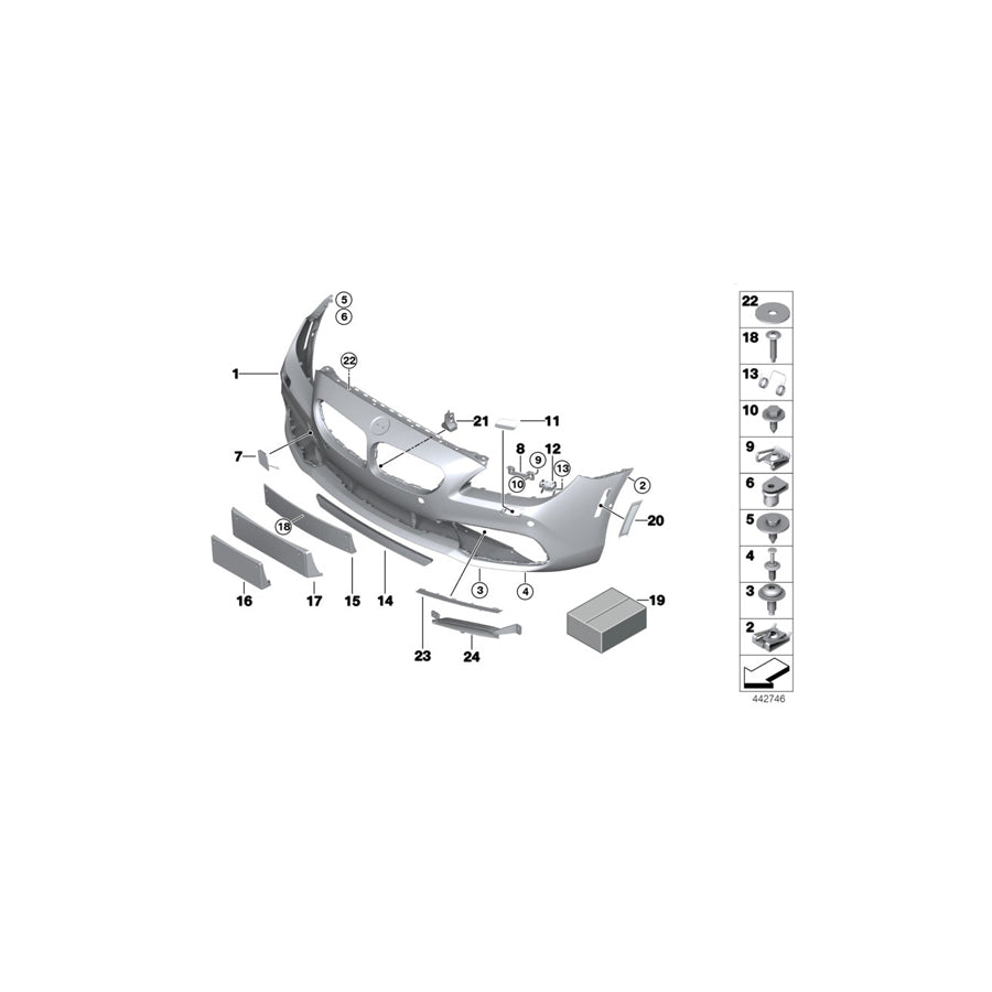 Genuine BMW 51117362705 F12 F13 F06 Lever Left (Inc. 640dX) | ML Performance US Car Parts