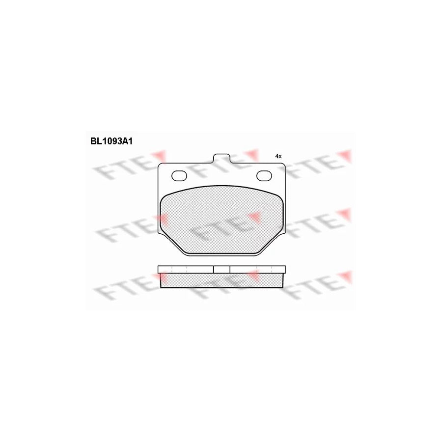 FTE Bl1093A1 Brake Pad Set for Daihatsu Charade I Hatchback (G10)