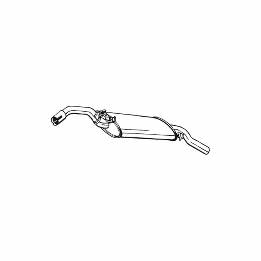 Bosal 233-563 Rear Silencer for VW Golf II Hatchback (19E, 1G1)