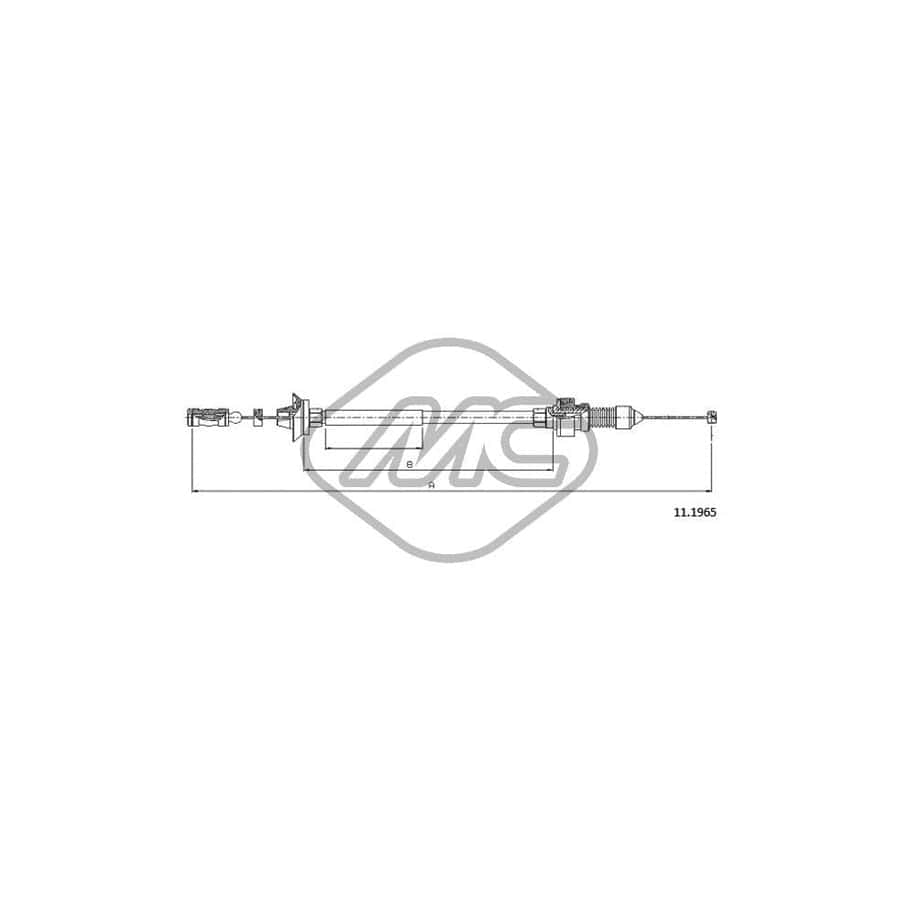 Metalcaucho 80901 Throttle Cable