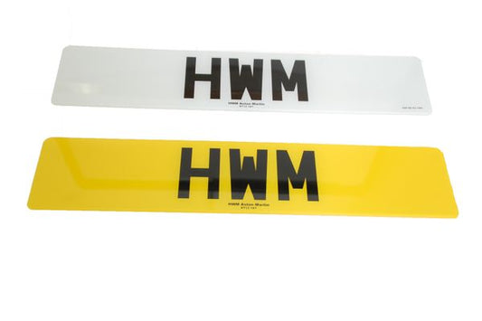Aston Martin SFR-FRONT+SFR-REAR Set of Number Plates | ML Performance US Car Parts