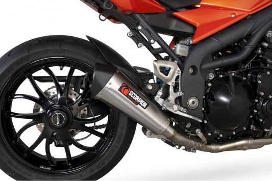 Scorpion RTR66SESEO Triumph Speed Triple 1050 Serket Taper Slip-On - Brushed Stainless Steel Sleeve | ML Performance US US