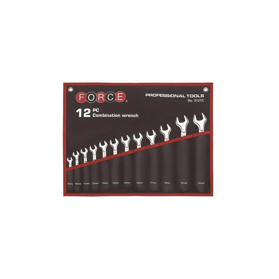 Force 5121C Spanner Set, Ring / Open Ended