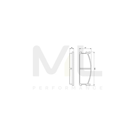Bosch 0986424157 Brake Pad Set BP069 | ML Performance Car Parts