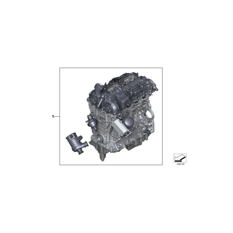 Genuine BMW 11002420502 E84 E89 Short Engine N20B20A (Inc. Z4 18i, X1 20i & Z4 20i) | ML Performance US Car Parts