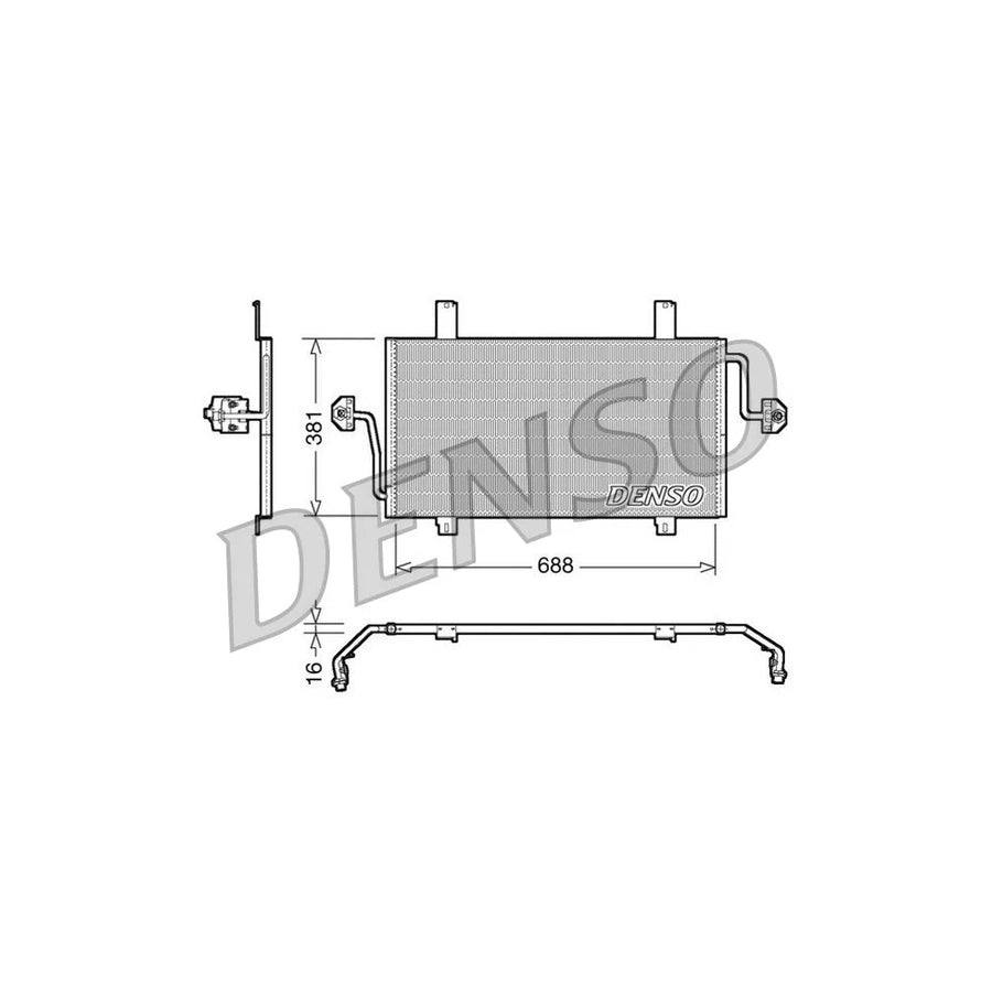 DENSO DCN23016 Air Conditioning Condenser