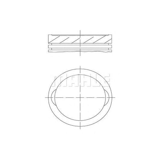 MAHLE ORIGINAL 640 42 01 Piston for NISSAN Micra I Hatchback (K10) 71,5 mm, with piston rings | ML Performance Car Parts
