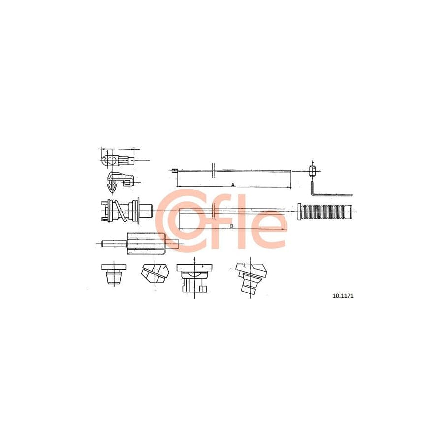 COFLE 10.1171 Throttle Cable
