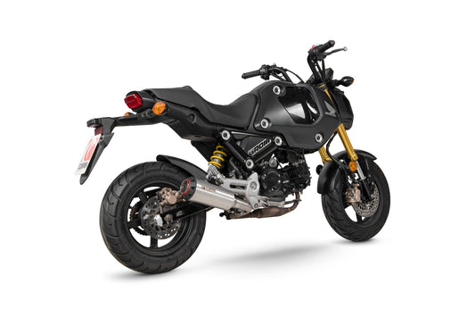 Scorpion PHA199SEO Honda MSX 125 Red Power Slip-On - Brushed Stainless Steel Sleeve | ML Performance US US
