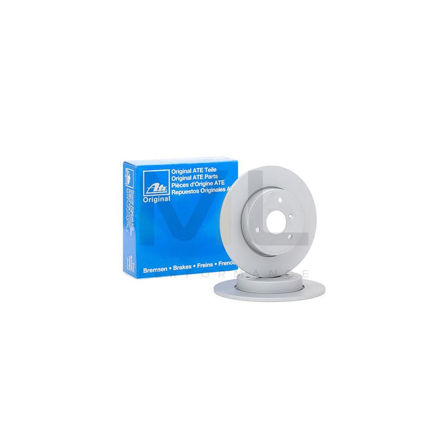 ATE 24.0110-0331.1 Brake Disc Solid, Coated, High-carbon, with bolts/screws  - 1 piece