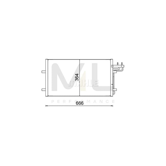 MAHLE ORIGINAL AC 374 000S Air conditioning condenser without dryer | ML Performance Car Parts
