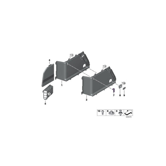 Genuine BMW 51477445481 G32 Left Trunk Trim SCHWARZ (Inc. 620d, 640i & 640iX) | ML Performance US