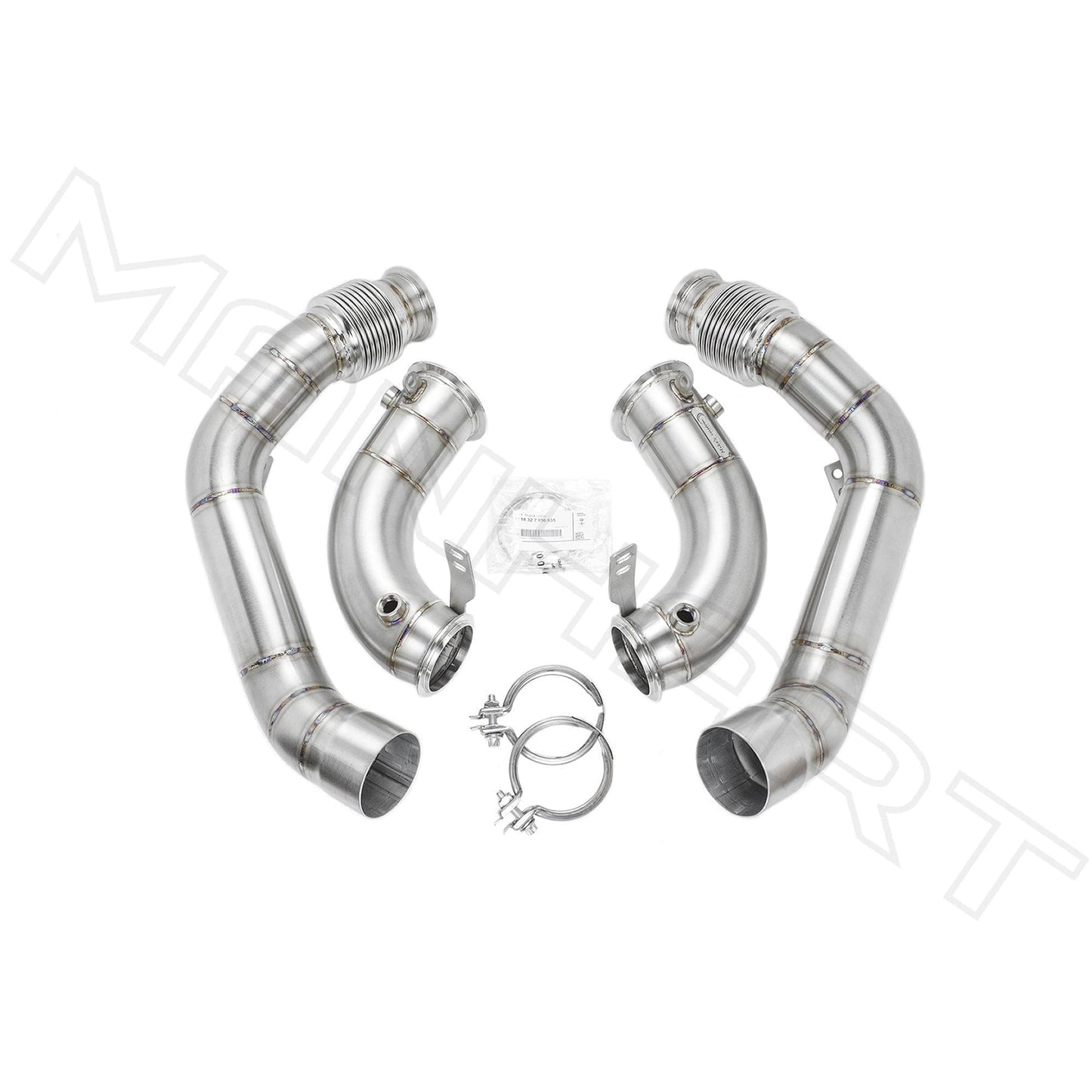 MANHART MH5F9011101_M8 DOWNPIPES RACE FOR BMW F9X M8 (COMPETITION) CAT-REPLACEMENT (PART 2 OF 2)