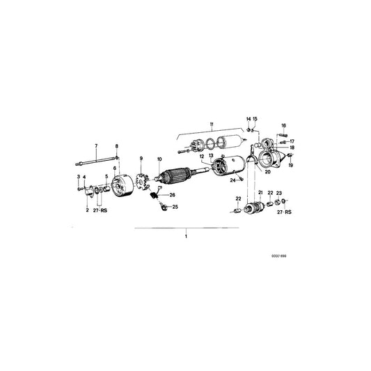 Genuine BMW 12411352538 100 60 Fillister-Head Screw (Inc. R 100 GS, R 65 RT & R65LS) | ML Performance US Car Parts