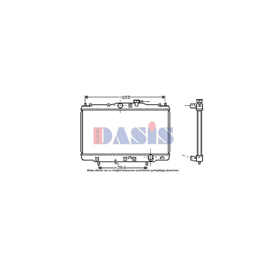 AKS Dasis 101270N Engine Radiator for Honda Accord
