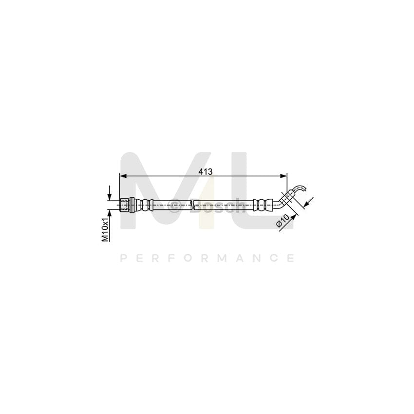 BOSCH 1 987 481 911 Brake Hose for LEXUS LS III (XF30) 395mm, M10x1 | ML Performance Car Parts