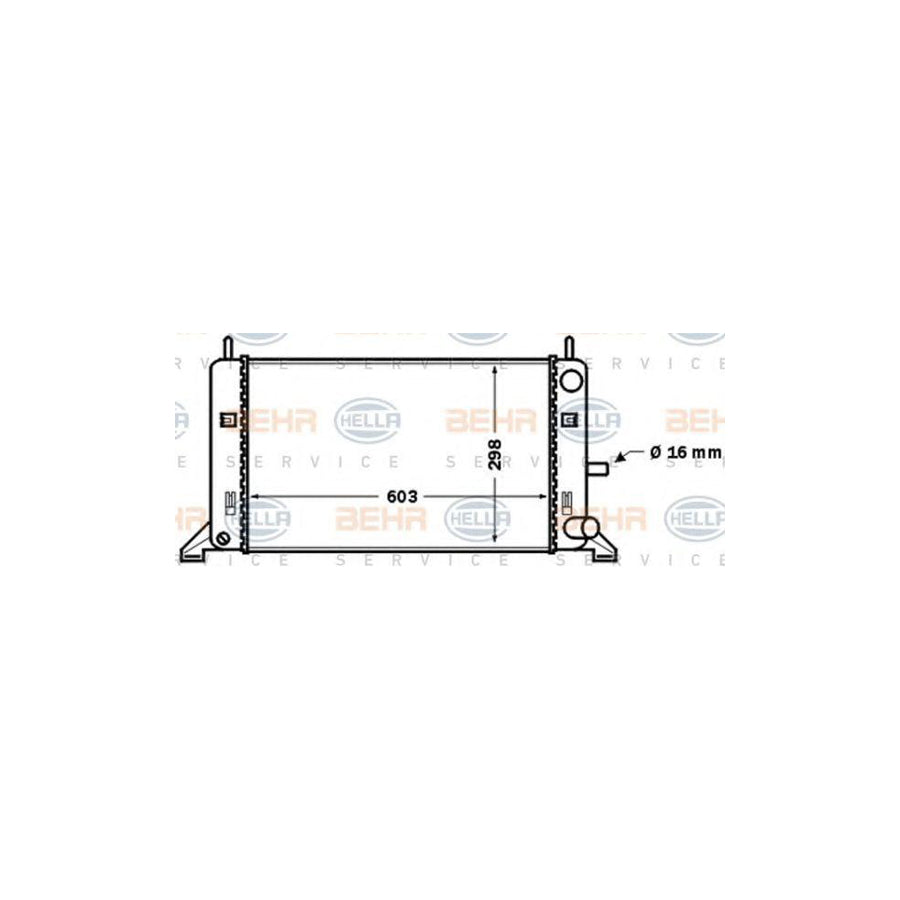 Hella 8MK 376 768-031 Engine Radiator