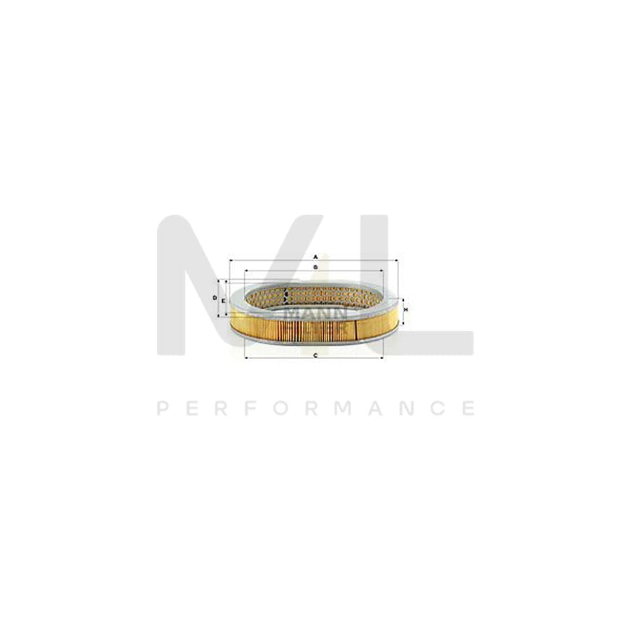 MANN-FILTER C 2943 Air Filter for HONDA CIVIC Filter Insert