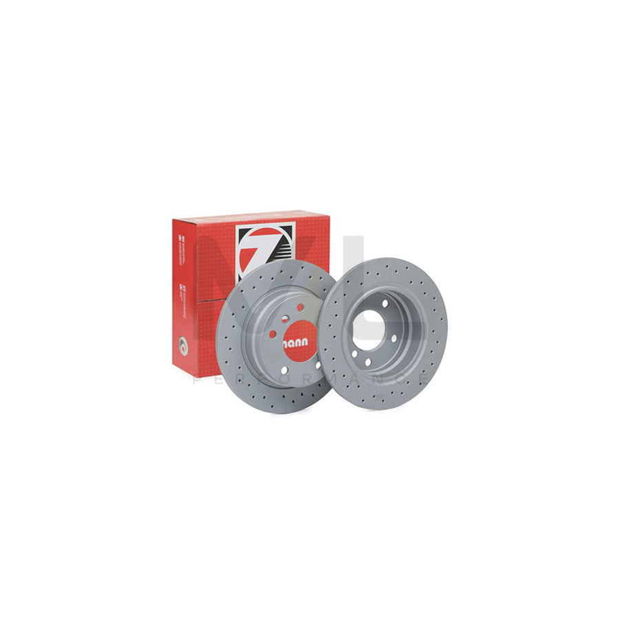ZIMMERMANN SPORT COAT Z 150.1270.52 Brake Disc for BMW 3 Series Perforated, Solid, Coated, High-carbon  - 1 piece