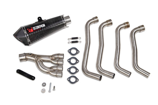 Scorpion RHA196SYSCEO Honda CB650R Neo Sports Cafe Serket Taper Full System - Carbon Fibre Sleeve | ML Performance US US