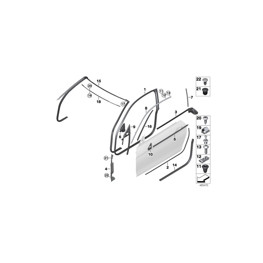 Genuine BMW 51347433339 F82 F32 Finisher, Side Frame Left ALU SATINIERT (Inc. 435dX, 420dX & 420iX) | ML Performance US Car Parts