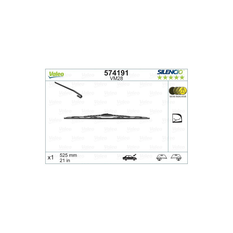 Valeo Silencio Performance 574191 Wiper Blade | ML Performance US Car Parts