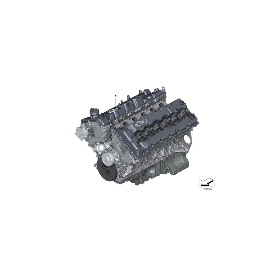 Genuine BMW 11002447380 G12 Short Engine N74B66B (Inc. M760iX & M760LiX) | ML Performance US Car Parts