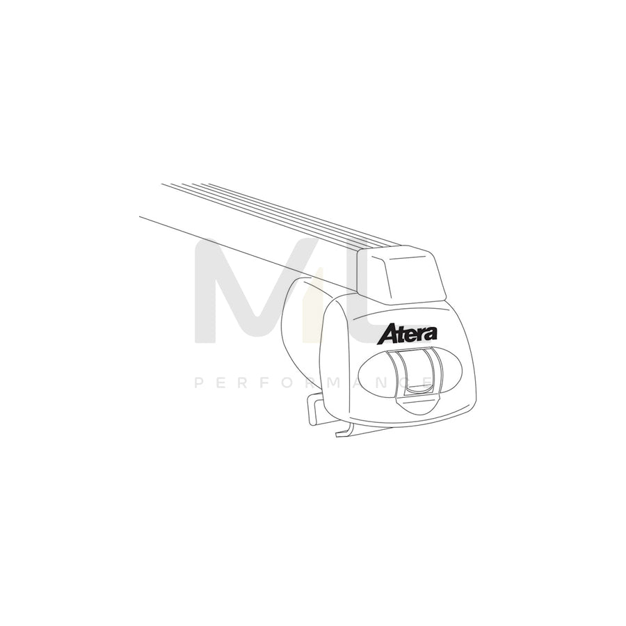 Atera Signo 044247 Roof bars for closed roof rails, 122 cm, 100 kg, Steel