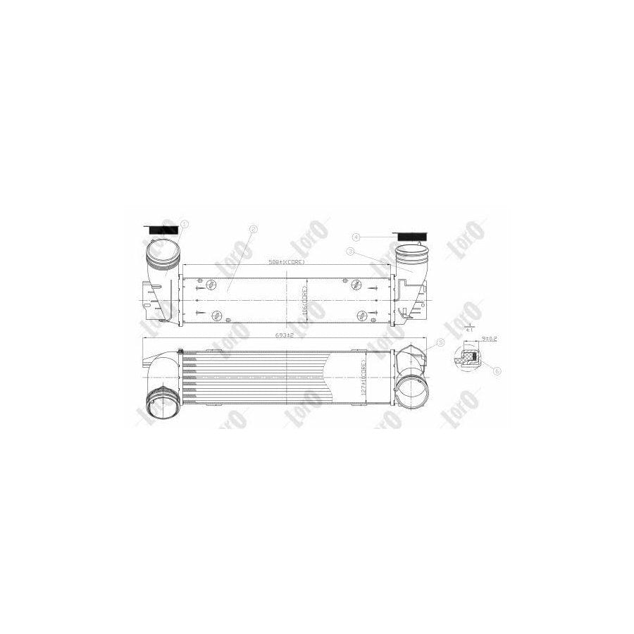Abakus 0040180010 Intercooler