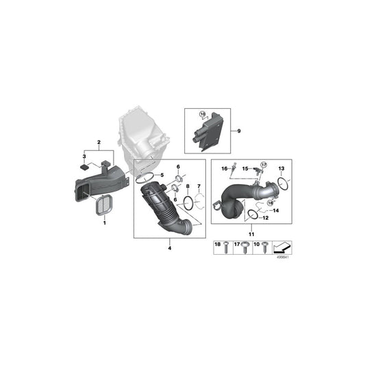 Genuine BMW 13718635111 G01 G02 Resonator (Inc. X3 M40iX & X4 M40iX) | ML Performance US Car Parts