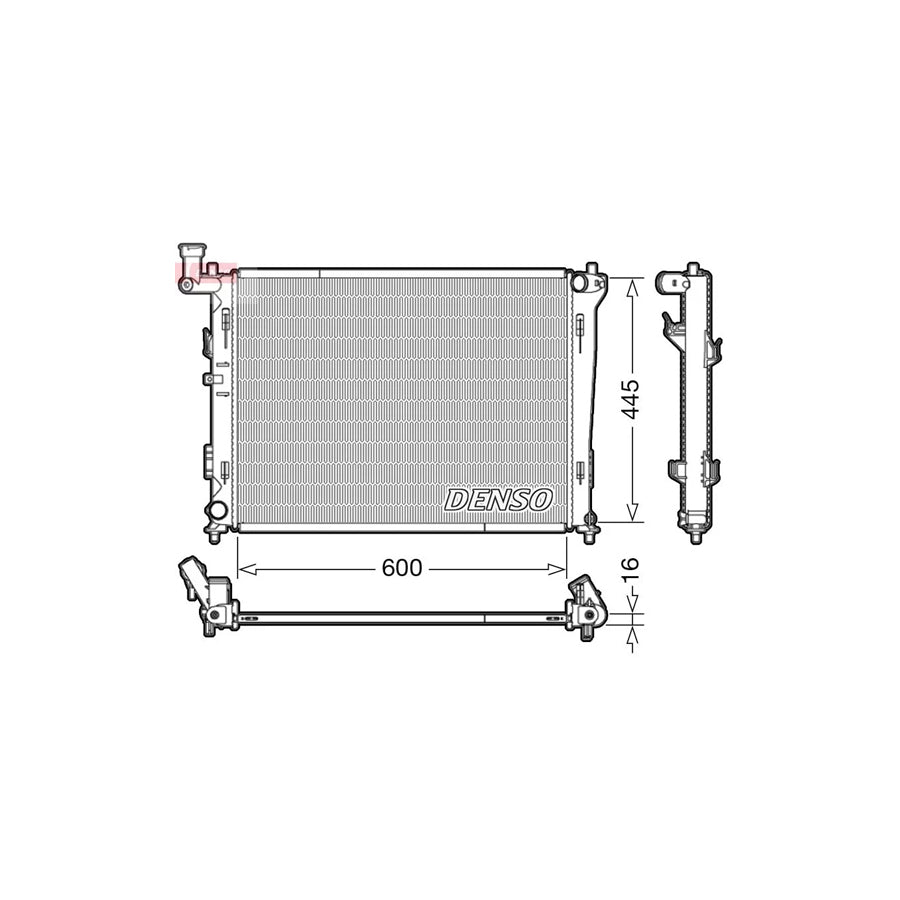 DENSO DRM41004 Engine Radiator