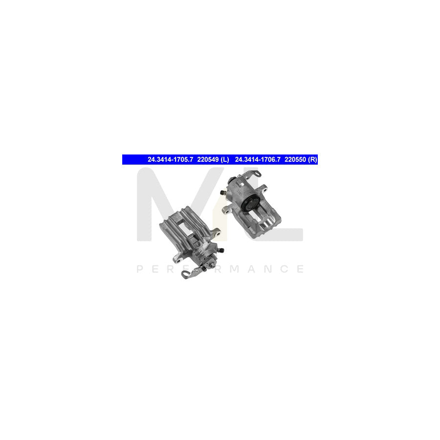 ATE 24.3414-1706.7 Brake Caliper without holder