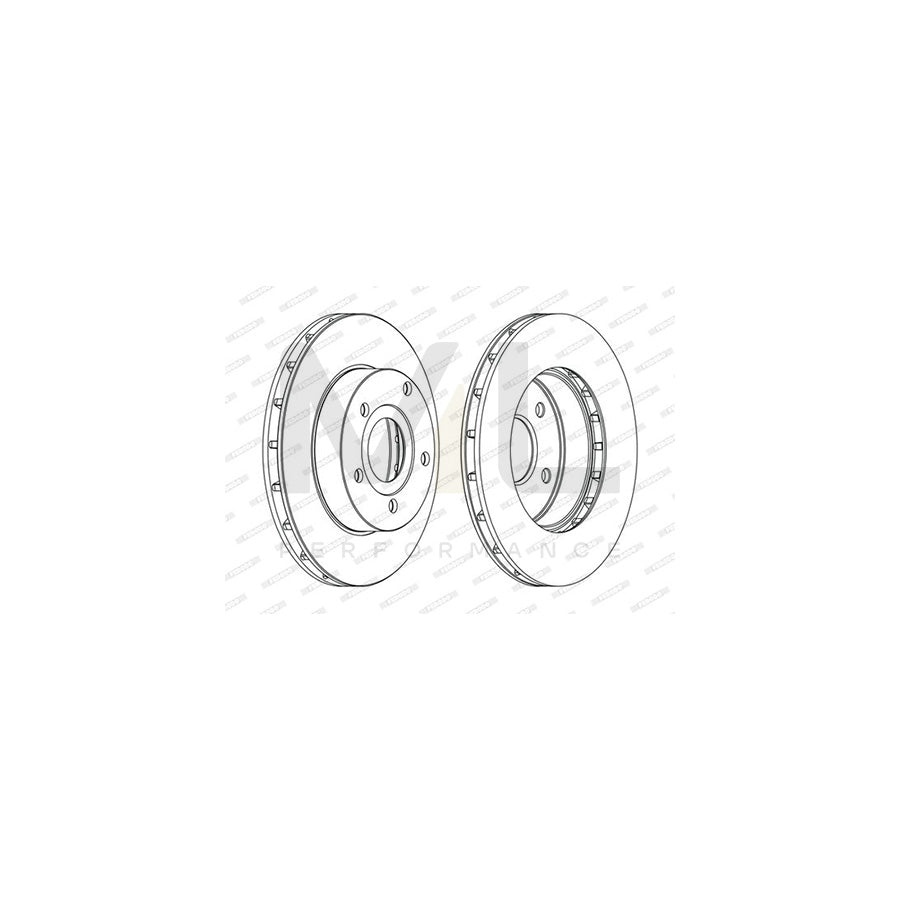 FERODO PREMIER DDF1169C Brake Disc Vented, Coated, without bolts/screws | ML Performance Car Parts