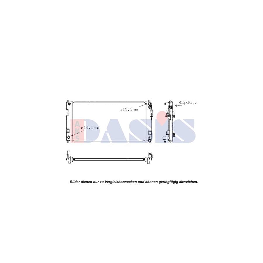 AKS Dasis 070174N Engine Radiator for Nissan Leaf I (Ze0)