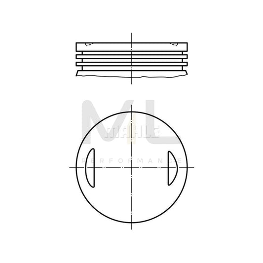MAHLE ORIGINAL 013 35 02 Piston 80,47 mm | ML Performance Car Parts