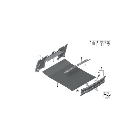 Genuine BMW 51477435267 G15 Floor Carpet, Luggage Compartment (Inc. 840dX, 840i & 840iX) | ML Performance US