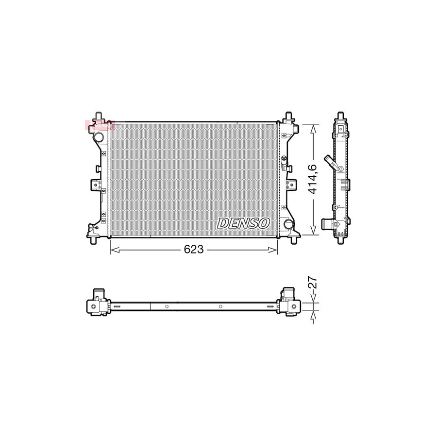 DENSO DRM47039 Engine Radiator