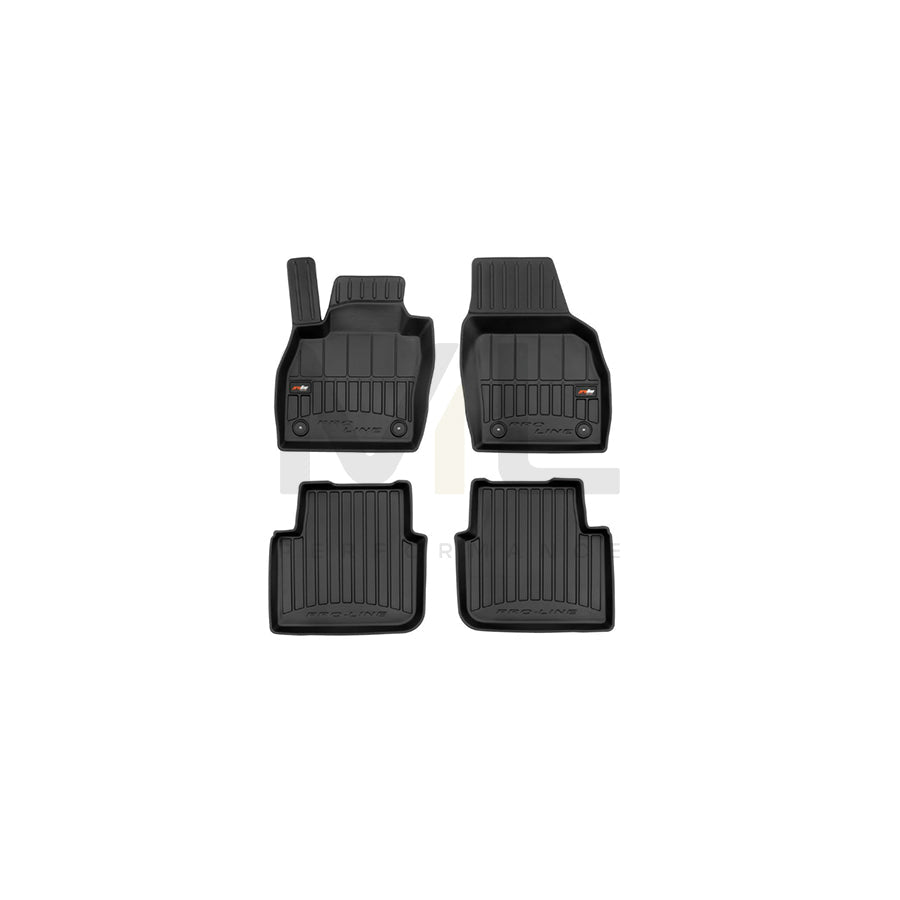 FROGUM Tailored, ProLine 3D409613 Floor mat set Elastomer, Front and Rear, Quantity: 4, Black, (LHD)