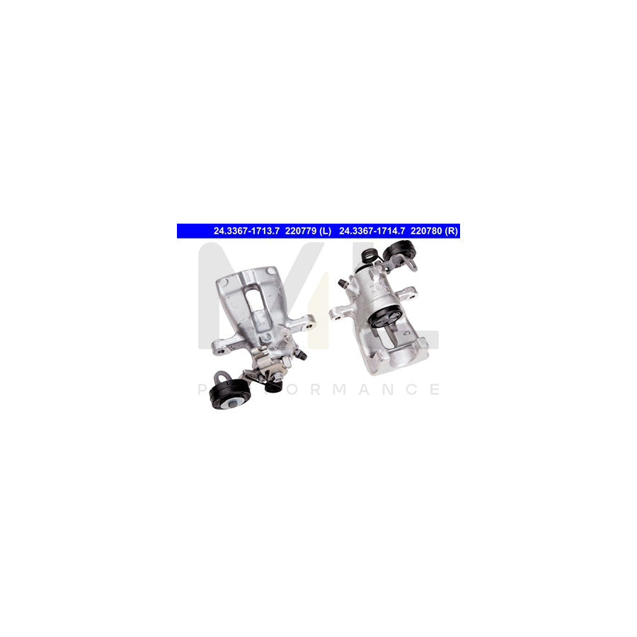 ATE 24.3367-1713.7 Brake Caliper without holder