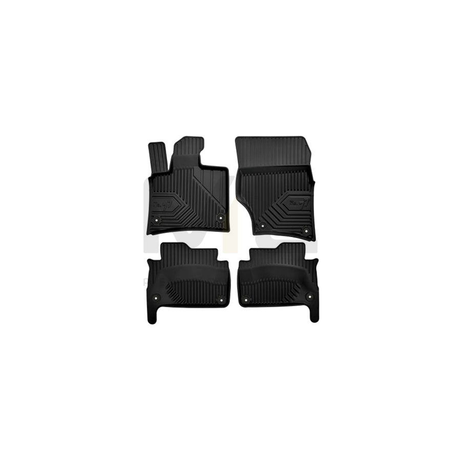 FROGUM Tailored 77407442 Floor mat set for AUDI Q7 (4LB) Elastomer, Front and Rear, Quantity: 4, Black, (LHD)