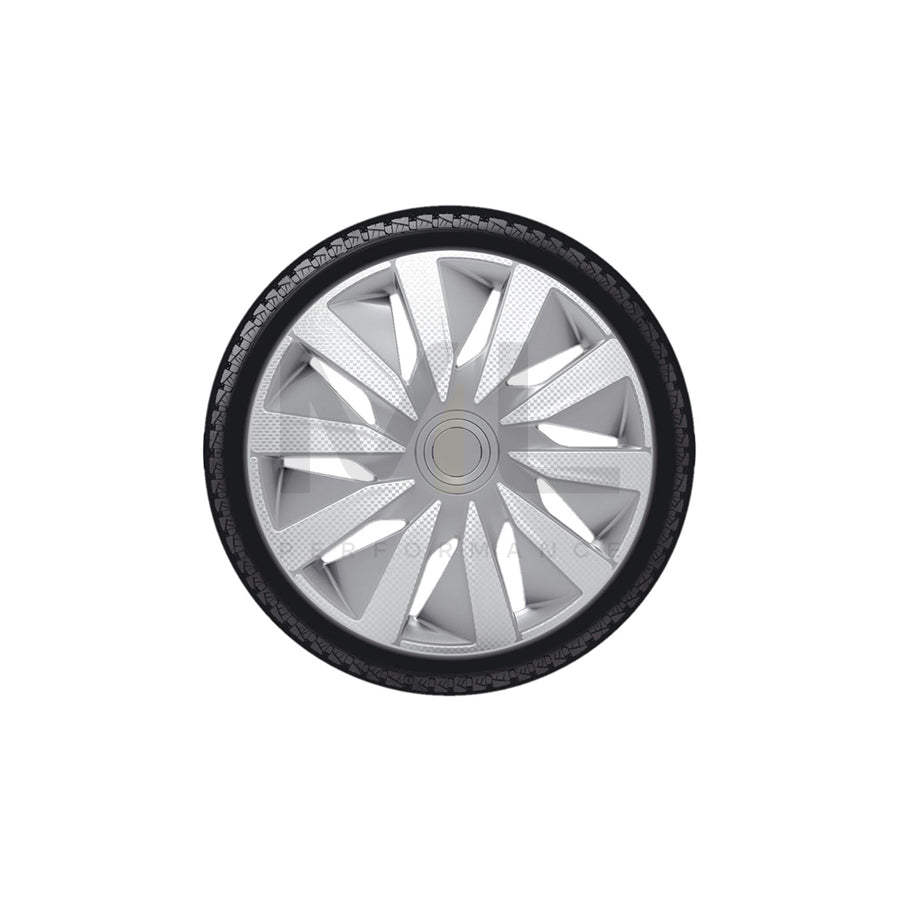 J-TEC Lazio Carbon J15141 Wheel trims 15 Inch Carbon, Silver