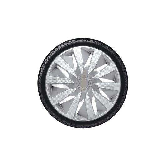 J-TEC Lazio Carbon J15141 Wheel trims 15 Inch Carbon, Silver