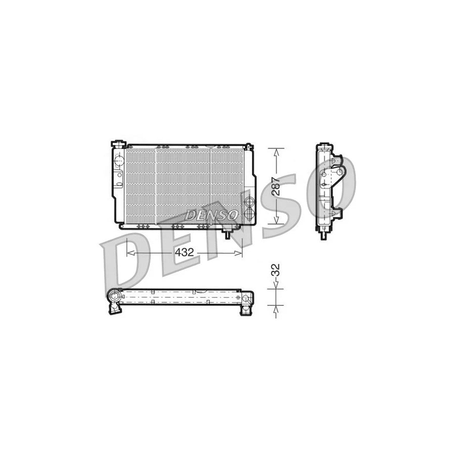 DENSO DRM23040 Engine Radiator for Renault 5