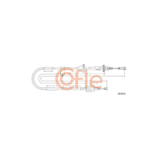 Cofle 92.18.6112 Clutch Cable for Suzuki Jimny (Fj) Off-Road