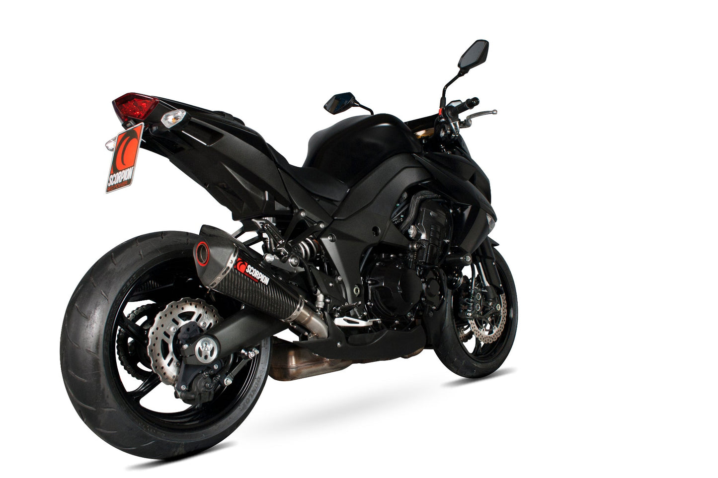 Scorpion RKA107CEO Kawasaki Z1000 Serket Taper Slip-On (Pair) - Carbon Fibre Sleeve | ML Performance US US