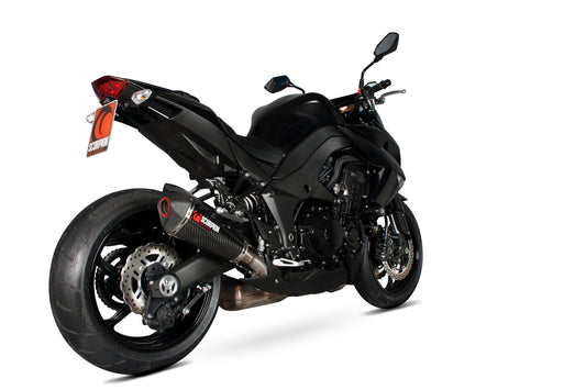 Scorpion RKA107CEO Kawasaki Z1000 Serket Taper Slip-On (Pair) - Carbon Fibre Sleeve | ML Performance US US