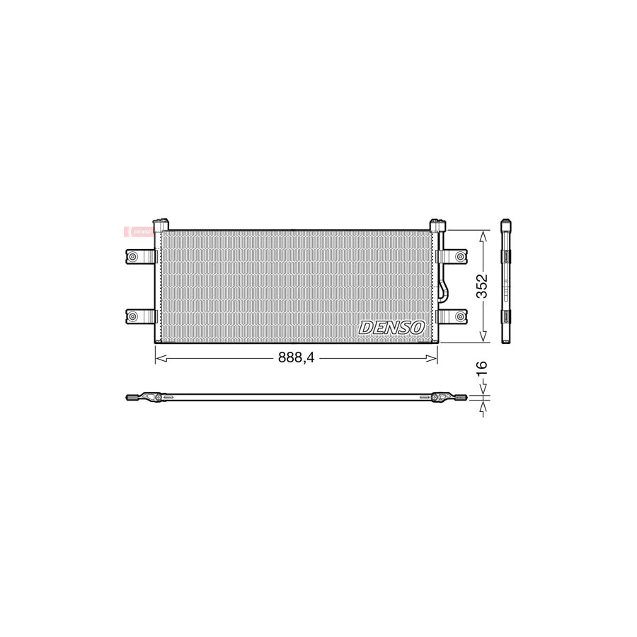 DENSO DCN99068 Air Conditioning Condenser